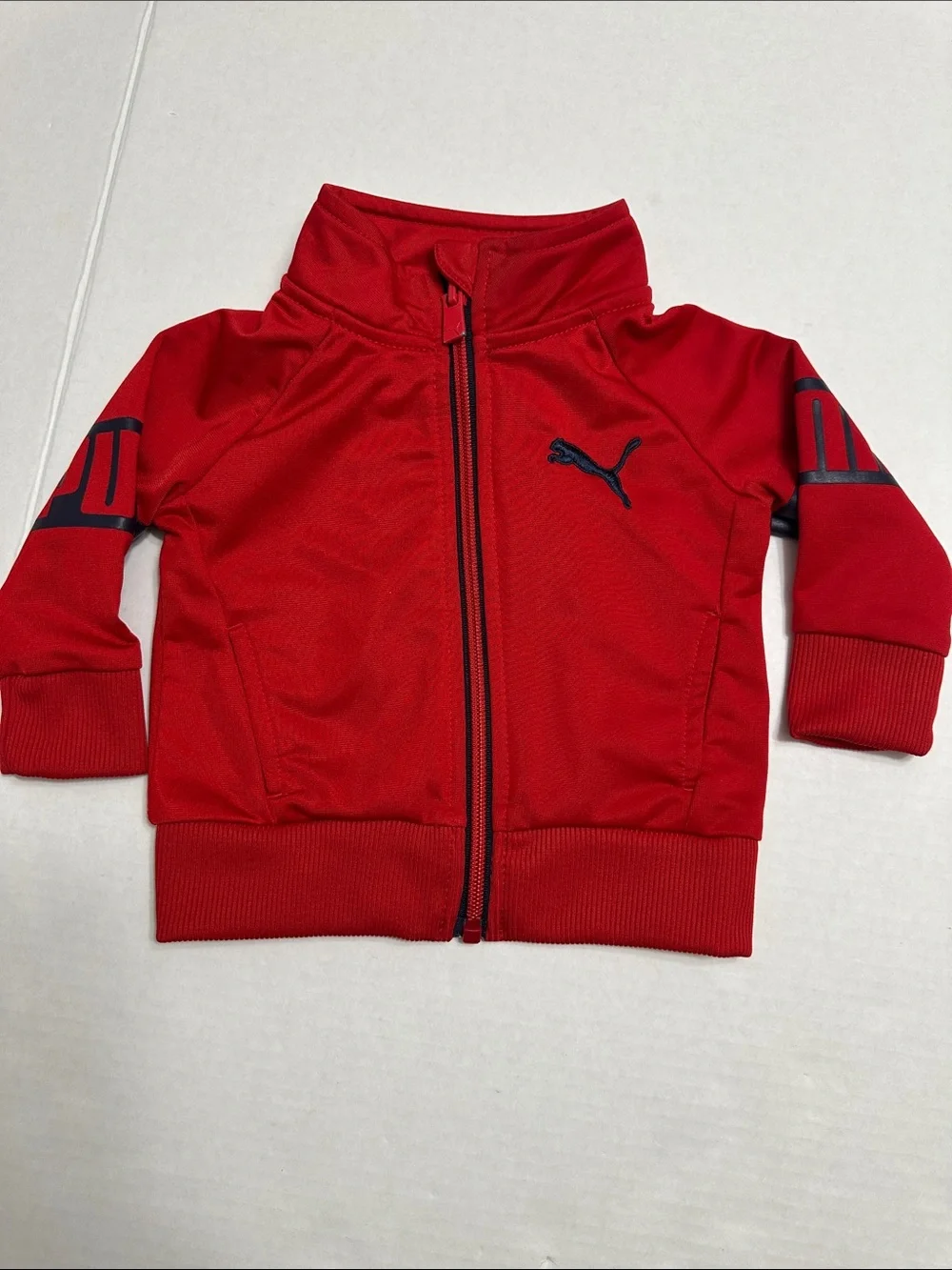 Puma Baby Full Zip Jacket Red Black Size 3/6 Months